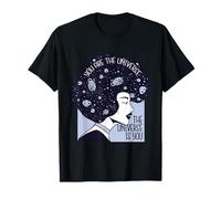You Are The Universe Cosmic Woman Design | Spiritual Mindful T-Shirt