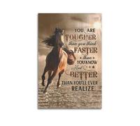 You Are Tougher Motivational QuoteCanvas Poster Wall Art Decoration Living Room Bedroom Decoration Poster Gift for FriendsUnframe-style 20x30inch(50x75cm)