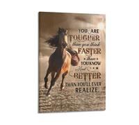 You Are Tougher Motivational QuoteCanvas Poster Wall Art Decoration Living Room Bedroom Decoration Poster Gift for FriendsFrame-style 20x30inch(50x75cm)