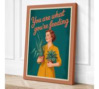 You Are What You're Reading Canvas Wall Art Print 24x16 Inch | Ready to Hang, Gallery Wrapped, Fade-Resistant Inks, Securely Packaged, UK Made