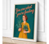 You Are What You're Reading Canvas Wall Art Print 30x20 Inch