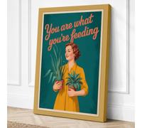 You Are What You're Reading Canvas Wall Art Print 30x20 Inch