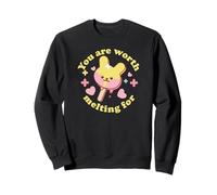 You Are Worth Melting For Ice Pop Kawaii Cute Funny Sweatshirt
