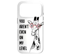 You Aren't Even On My Level Giraffe Glasses Animal Lover Case for iPhone 17 Pro