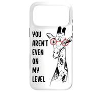 You Aren't Even On My Level Giraffe Glasses Animal Lover Case for iPhone 17 Pro Max