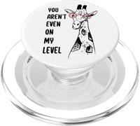 You Aren't Even On My Level Giraffe Glasses Animal Lover PopSockets PopGrip for MagSafe