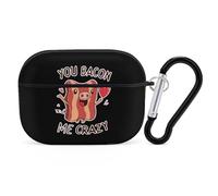You Bacon Me Crazy Compatible with Airpod Pro Case Cover Skin with Keychain