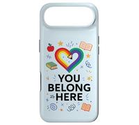 You Belong Here Rainbow Pencil Heart Pride Teacher LGBTQ+ Case for iPhone Air