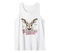You Bet Bunny Believe It Funny Rabbit Pun Design Tank Top