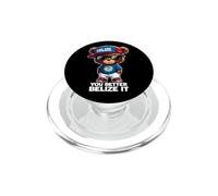 You Better Belize It Teddy Bear Belizean Flag Vacation 2026 PopSockets PopGrip for MagSafe