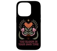 You Bloom In Your Own Time Positive Message Case for iPhone 14 Pro
