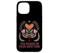 You Bloom In Your Own Time Positive Message Case for iPhone 15