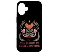 You Bloom In Your Own Time Positive Message Case for iPhone 16