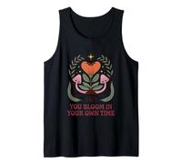You Bloom In Your Own Time Positive Message Tank Top
