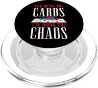 You Bring The Cards I'll Bring The Chaos Game Night PopSockets PopGrip for MagSafe