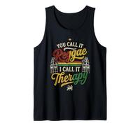 You Call It Reggae I Call It Therapy Lion Sound System Rasta Tank Top