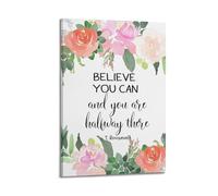 You Can And You Are Halfway ThereWall Decoration Posters Motivational Wall Posters Suitable for Office Gym Bedroom Decoration AestheticFrame-style 24x36inch(60x90cm)