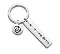 You Can Certainly Try Keychain Dungeons Gift Dungeon Master Gift RPG Gift Funny RPG Gamer Gift