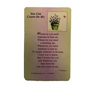 You Can Count On Me Sentimental Keepsake Wallet/Purse Card Encouragement