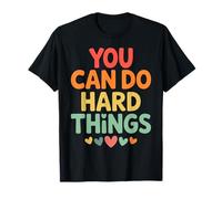 You Can Do Hard Things Retro Testing Teacher Appreciation T-Shirt