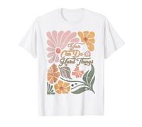 You Can Do Hard Things Shirt Boho Back to School First Day Value Graphic T-Shirt, Men, White, L