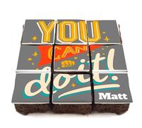 You Can Do It Exam Lettterbox Brownies Chocolate Fudge Brownies, Delivered to Your Door, Serves 9. Baked by bakerdays