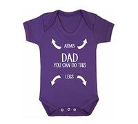 You Can Do This Baby Boy Girl Unisex Short Sleeve Bodysuit (Purple, 3-6m)