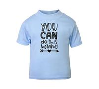 You can do This Mommy Statement [BBY5] Short Sleeve Cotton Toddler t Shirt, 3-4 Years, Pastel Blue