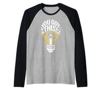 You Can Do This Test Day State Exam Encouragement Pupil Raglan Baseball Tee