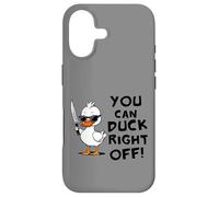 You Can Duck Right Off Funny Sarcastic Silly Rubber Ducky Case for iPhone 17