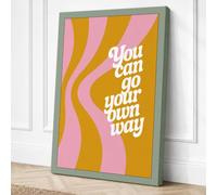 You Can Go Your Own Way Canvas Wall Art Print 30x20 Inch