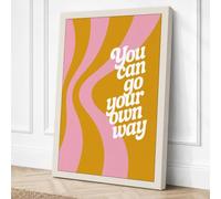 You Can Go Your Own Way Canvas Wall Art Print 36x24 Inch