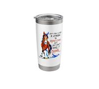 You can Lead a Human to Knowledge but You Cant Make it Think Stainless Steel Insulated Tumbler