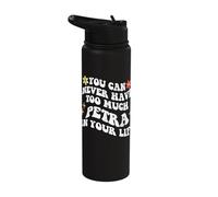 You can Never Have Enough Retro Groovy Petra in Your Life Stainless Steel Insulated Water Bottle