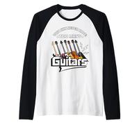 You Can Never Have Too Many Guitars Guitar Players Guitarist Raglan Baseball Tee