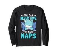 You Can Never Have Too Many Naps Cute Cat Sleeping Long Sleeve T-Shirt