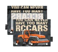 You Can Never Have Too Many Rccars 3 Ringing Binder pouching with Clear Window Large Pencil case Clear Window & Grommets Pocket folders for 3 for Storing School Students Teacher Supplies