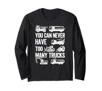 You Can Never Have Too Many Trucks Construction Trucks Boys Long Sleeve T-Shirt