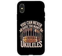 You Can Never Have Too Many Ukuleles Music Case for iPhone X/XS