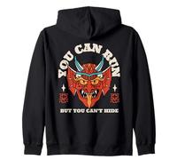 You Can Run But You Can't Hide Justice Statement Zip Hoodie