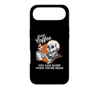 You Can Sleep When You're Dead Retro Skeleton Drink Coffee Case for iPhone Air
