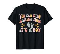 You Can Stop Asking Now Groovy Mama It's A Boy T-Shirt