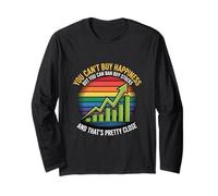 You Can’t Buy Happiness But You Can Buy Stocks Retro Chart Long Sleeve T-Shirt