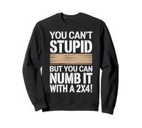 You Can’t Fix Stupid But You Can Numb It With A 2X4 Math Fun Sweatshirt