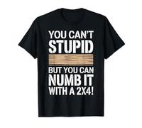 You Can’t Fix Stupid But You Can Numb It With A 2X4 Math Fun T-Shirt