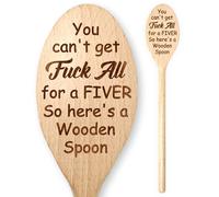 You Can’t Get F**K All For A Fiver 5 Tenner 10 Wooden Spoon Secret Santa Gift Present Adults Work Office Christmas Novelty Funny Humour Partner Colleague Joke Prank Gag Cheeky Playful Parties Rude Bad