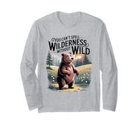 You Can’t Spell Wilderness Without Wild Cute Bear Design Long Sleeve T-Shirt