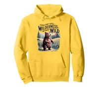 You Can’t Spell Wilderness Without Wild Cute Bear Design Pullover Hoodie