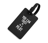 You Can Trust Me I'm A Pilots Luggage Tags for Suitcases Handbag Tag Labels Travel Accessories Privacy Cover ID Label
