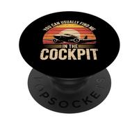 You Can Usually Find Me In The Cockpit PopSockets Adhesive PopGrip